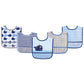 Luvable Friends Unisex Baby Waterproof Peva Bibs, Blue Whale, One Size