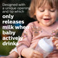 Philips Avent Natural Baby Bottle With Natural Response Nipple, Clear, 11Oz, 4Pk, Scy906/04