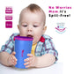 Wow Cup For Kids Original 360 Sippy Cup, Pink With Blue Lid, 9 Oz