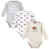 Hudson Baby Unisex Baby Cotton Long-Sleeve Bodysuits, Hedgehog, 9-12 Months