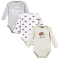 Hudson Baby Unisex Baby Cotton Long-Sleeve Bodysuits, Hedgehog, 12-18 Months