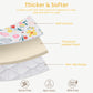 Lasoftan Baby Play Mat, Extra Thicker & Large Baby Mat For Floor, Soft Non-Slip Cushioned Play Mats For Babies, Toddlers, Foldab