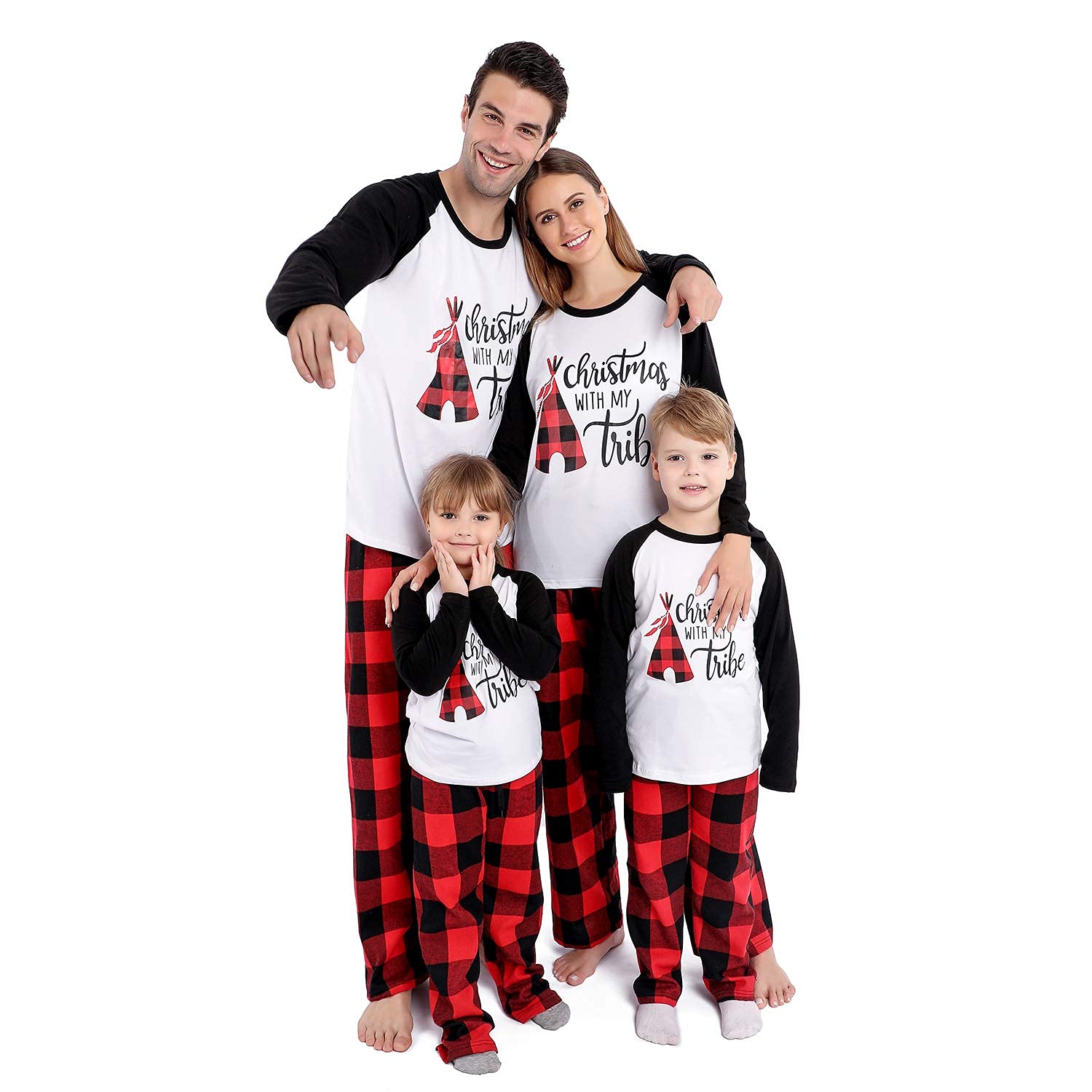Angelggh Matching Christmas Pajamas For Family, Cute Vacation Pjs Sets For Coupl WBBAPB09HGHTFQ4