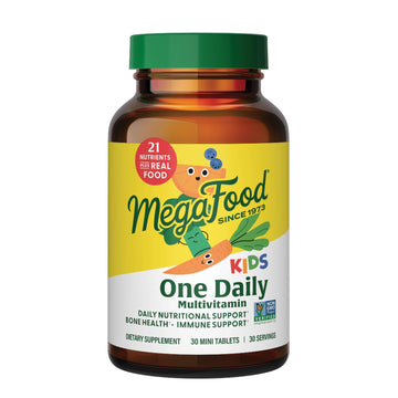 Megafood Kids One Daily Multivitamin - Convenient Mini Multivitamin For Kids - Kids Vitamins With Zinc, Vitamin C, B Vitamins &