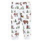 Hudson Baby Unisex Baby Cotton Pants and Leggings, Christmas Forest, 5 Toddler