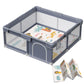 Baby Playpen With Mat, 50X50 Inch Playpen With Mat Waterproof For Babies And Toddlers Play Pen Playards Safety Gate Fence Active