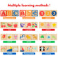 Gemileo Wooden ABC Toy Building Blocks for Toddlers 1-3 36 PCS Wood Alphabet Number Blocks for Stacking Learning Preschool Educa