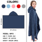 Hiturbo Kids Hooded Fleece Towel: Soft Plush Pool Beach Towel Wrap - 50'X30' Toddler Bath Blanket For Boys Girls 3-12 Years (N