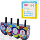 The Dreidel Company Let'S Play The Hanukkah Game 2 Multi Colored Extra Large Hand Painted Wood Dreidels (Style 4, Pack Of 4)