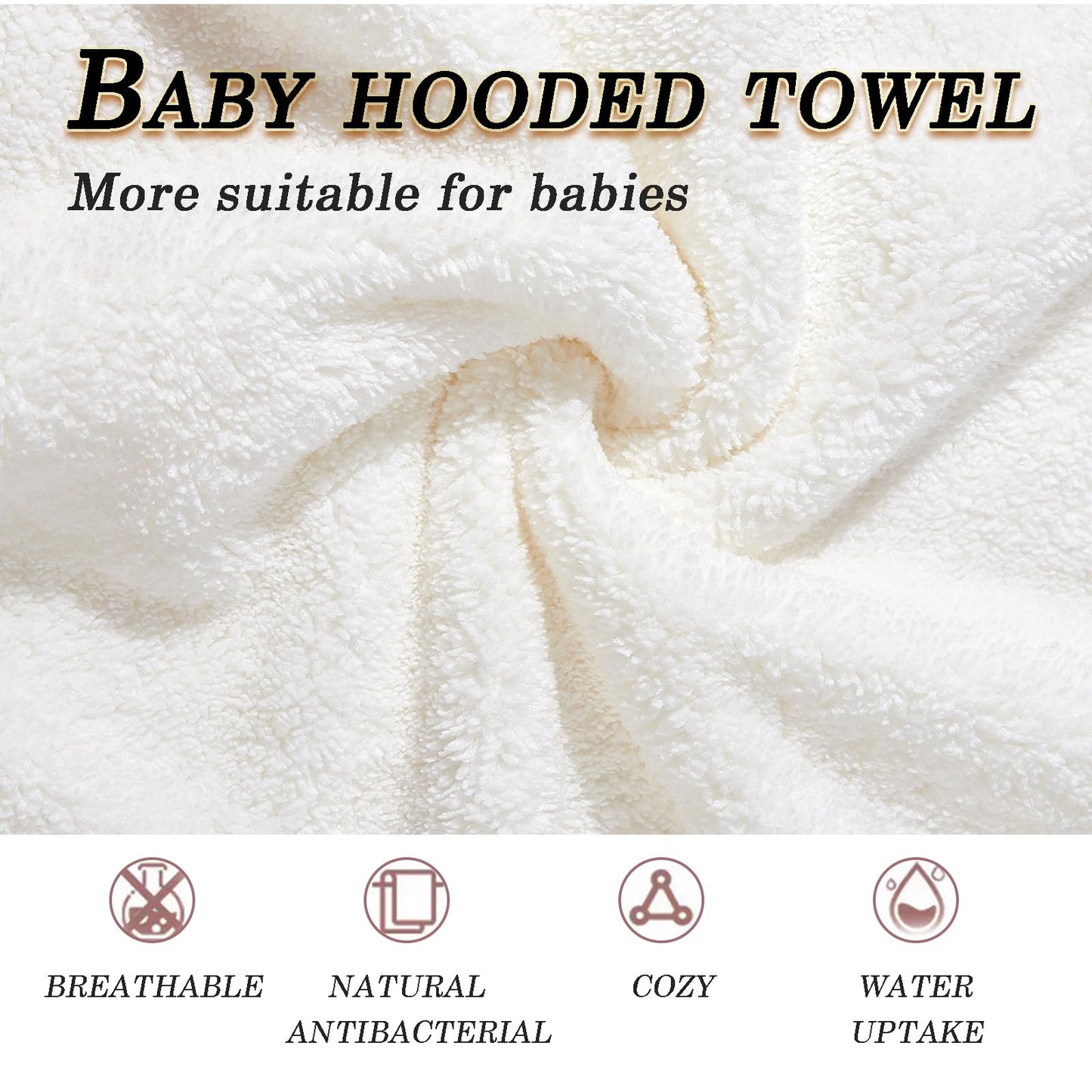 Foinemyed Toddler Baby Bath Towels With Hood 27.5'X55' Soft Hooded Bath Towel Ultra Absorbent Bath Towel For Newborn Boys Girl