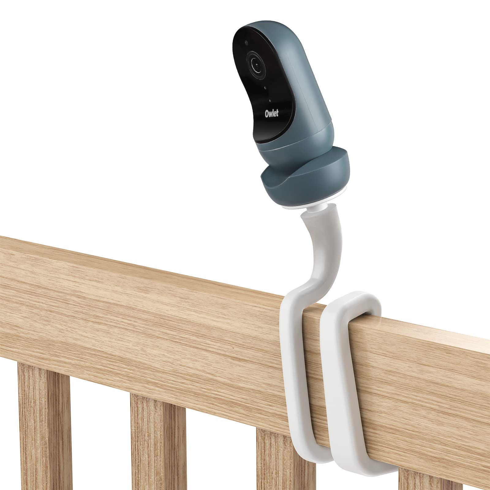 HOLACA Flexible Twist Mount for Owlet Cam 2 and Owlet Cam Baby Monitor Camera Stand with 1/4 Threaded Hole and Adjustable 360 De