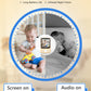 Hellobaby Monitor With Camera And Audio,4' Ips Portable Screen Video Baby Monitor With 26Hrs Battery Life No Wifi,Remote Pan-Ti