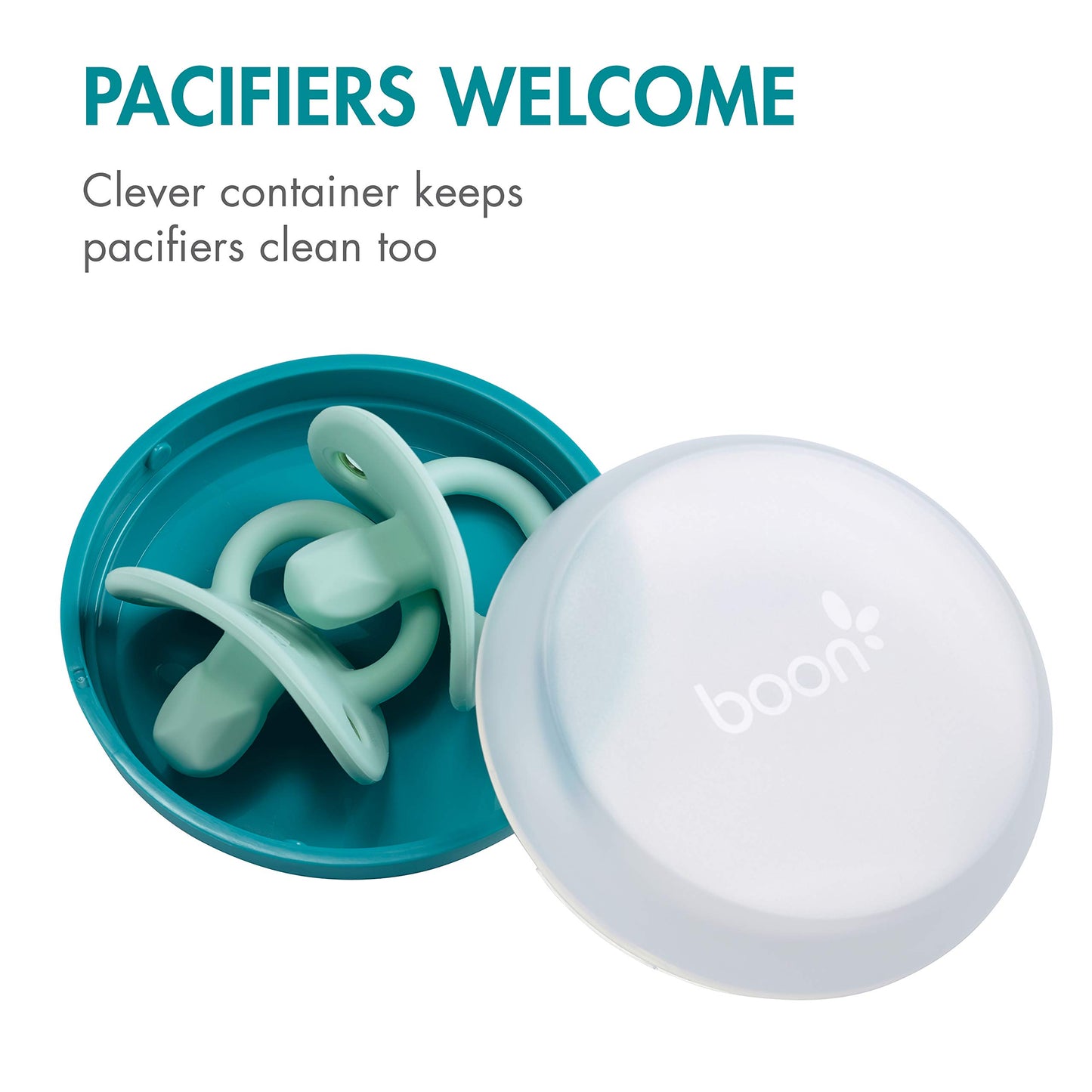 Boon Nursh Baby Bottle Storage Buns - Baby Bottle Holder for Nursh Baby Bottles - Travel Baby Bottle Holder - Blue and White - 3