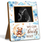 ALodr Bear Baby Shower Decorations, Baby Shower Sign Picture Frame, Cute Bear Decor Gender Reveal, Pregnancy Milestone Keepsake,