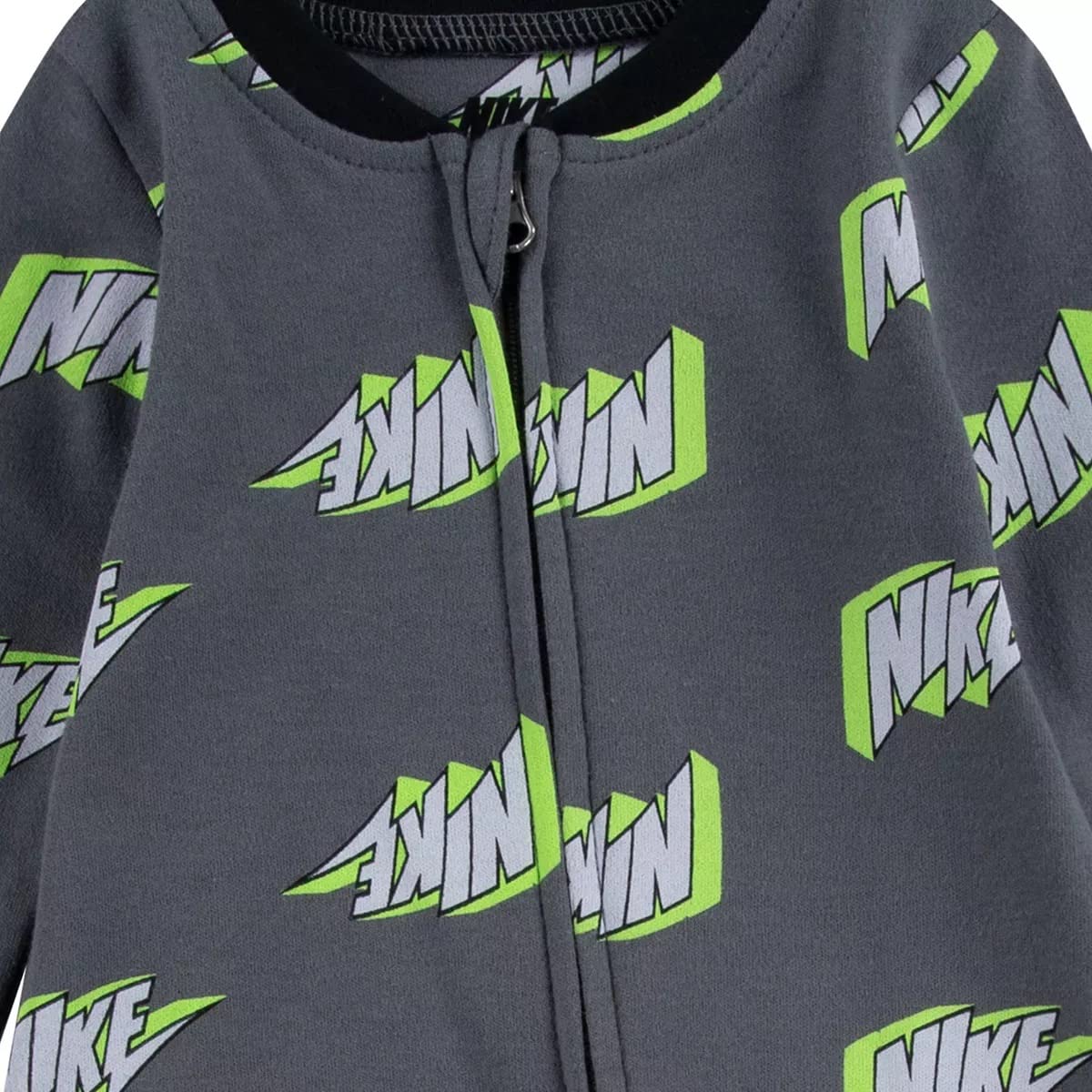 Nike Baby Boy'S Thunder Block Footed Coverall (Infant) Smoke Grey 3 Months