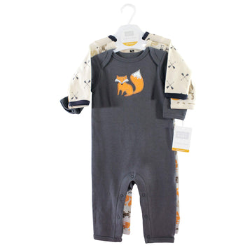Hudson Baby Baby Girls Cotton Coverall, Forest, 12-18 Months Us