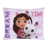 DreamWorks Gabbys Dollhouse Dream It Up Pink and Purple Pandy Paws Decorative Throw Pillow