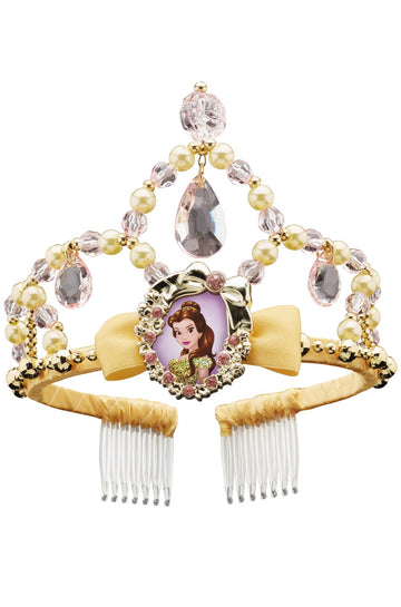 Disguise Disney Princess Belle Beauty & The Beast Classic Girls' Tiara 6 X 5.5 X 3.5 Inches