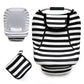 ACRABROS Car Seat Covers for Babies,All Season Infant Carseat Cover Canopy for Boys and Girls,Stretchy Adjustable Peeping Window