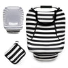ACRABROS Car Seat Covers for Babies,All Season Infant Carseat Cover Canopy for Boys and Girls,Stretchy Adjustable Peeping Window