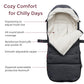 Momcozy Stroller Footmuff Universal | Easily Attaches To Most Strollers | Ultra-Plush,Weather-Proof | Deluxe Warm Stroller Bunti