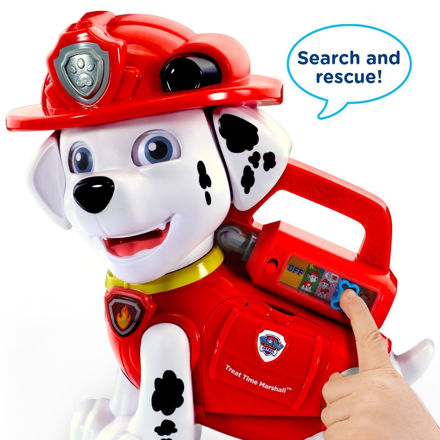 VTech Paw Patrol Treat Time Marshall, includes Marshall^Treats (26)^AAA Battery (2)^Manual