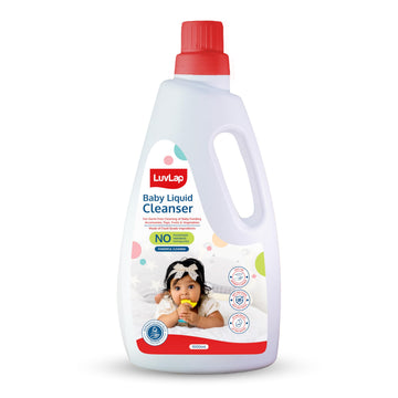 Luvlap Baby Liquid Cleanser 1000Ml, For Cleaning Feeding Bottle, Cutlery, Toys, Fruits & Vegetables, Kills 99.9% Germs, Ph Balan