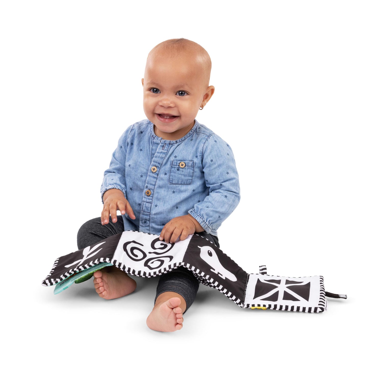 Baby Einstein Farm Explorers Counting at The Farm Soft Activity Book, Multisensory, for Tummy Time, Ages 0+ Months