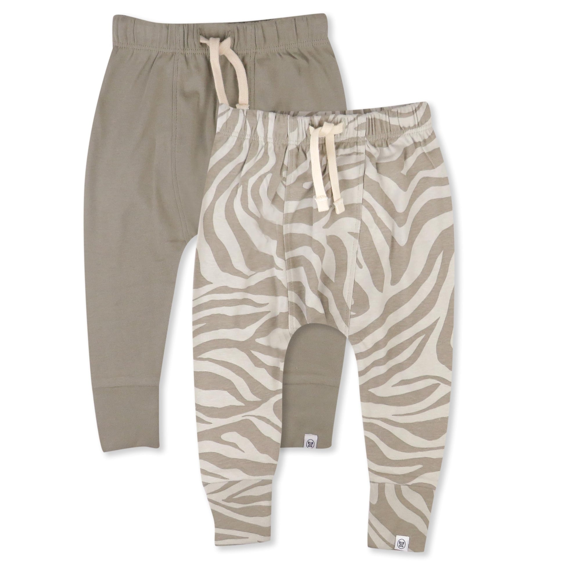 Honestbaby Multipack Honest Pants Joggers Pull On 100% Organic Cotton For Infant Baby And Toddler, Boys, Girls, Unisex, Zanzibar