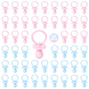 50 Pacifiers For Baby Shower Game Boy Girl, 2.75 Plastic Pacifiers Baby Shower Game, Bulk Baby Shower Pacifiers For Gender Revea