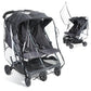 IvyWind Double Stroller Rain Cover, Universal Stroller Cover for Side by Side Baby Stroller, Breathable Weather Shield for All-W