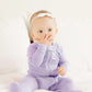 Vaenait Baby Toddler Boys Girls Solid Footie Pajama Cozy Modal Lilac 24M