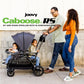 Joovy Caboose Rs Sit & Stand Double Stroller For Children Up To 55 Lb. With All-Terrain Wheels, Upf50+ Sun Canopy & Magnetic 5-P