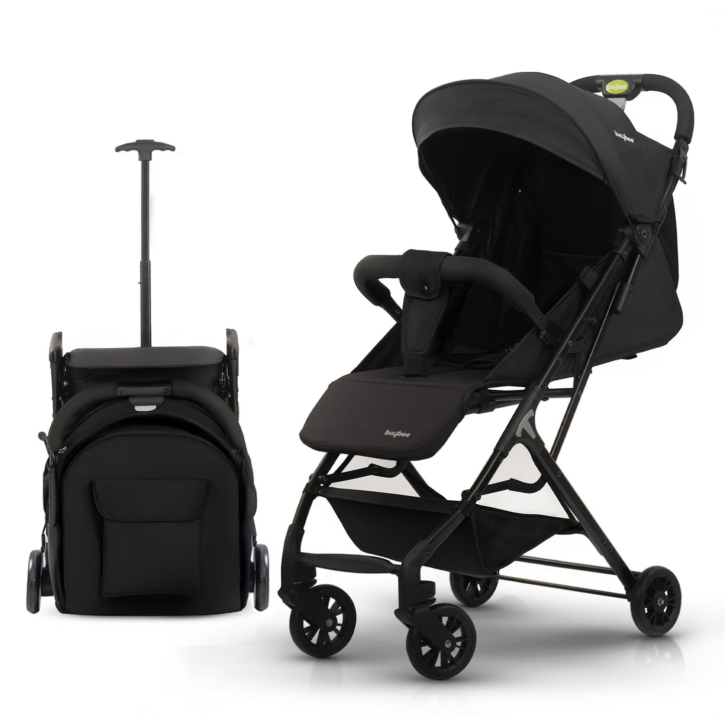 Baybee Foldable Baby Stroller Pram For Baby Boy Girl 0 To 3 Years With Metal Frame, 3Position Adjustable Seat & Canopy, Bassine