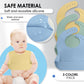 Bluet B - Set Of 3 Waterproof Silicone Baby Bibs - Bpa Free Silicone Baby Bib - Flexible And Soft - Adjustable And Portable With