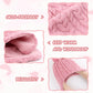Duoyeree Boys Winter Hat Toddler Beanies Girls Knitted Cap Classic Twist For Baby Kids Warm Ear Flap 2-4T 4-7T