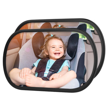 Boeyos Baby Car Mirror, Safety Car Seat Mirror For Rear Facing Infant, Clear Wide View, 360?Rotation, Easily Observe The Baby Mo