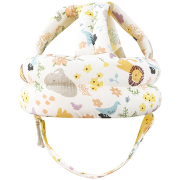 Baby Head Protector Baby Helmet for Crawling Walking, No Bumps Safety Head Adjustable Protective Cap for Walking, Playing - Whit