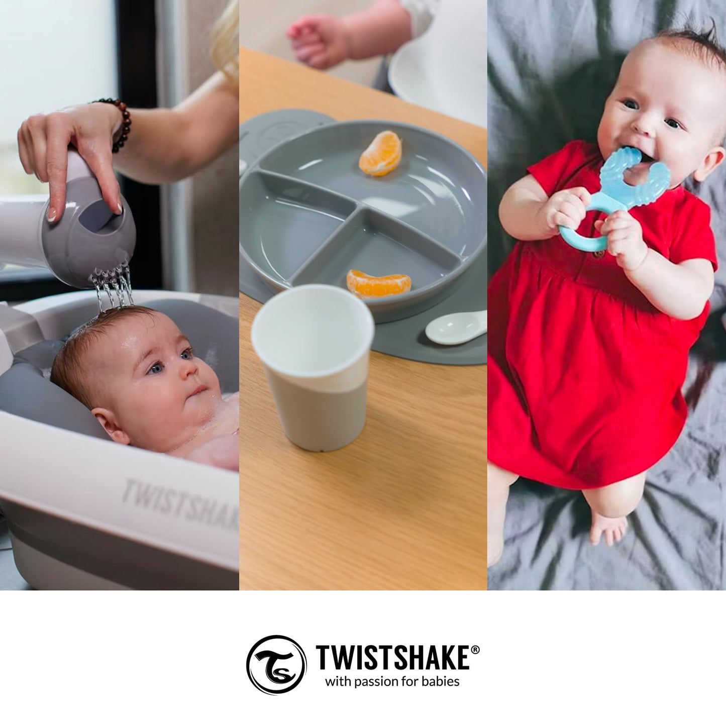 Twistshake Formula Container - 1700Ml Formula Dispenser With Scoop And Scraper, Milk Powder Container With Lids, Bpa-Free Airtig