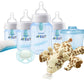 Philips Avent Anti-Colic Baby Bottle With Airfree Vent Newborn Gift Set With Snuggle, Blue, Scd307/03