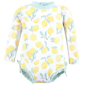 Hudson Baby Baby Girl'S Toddler Swimsuit, Mint Lemons