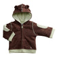 Babysoy Unisex Baby & Toddler Fleece Zipper Hoodie Jacket, Chocolate, 12-24M