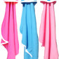 BRANDONN Newborn Original 3PCS.. Big Size (36 X 27) Cute Baby Blankets for Babies (Blue, Hotpink, Pink; Pack of 3)