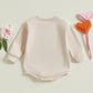 Eadrioss Newborn Baby Boy Girl Valentines Outfit Mommys/Daddys Valentine Bubble Romper Sweatshirt Infant Valentines Clothes (Apr