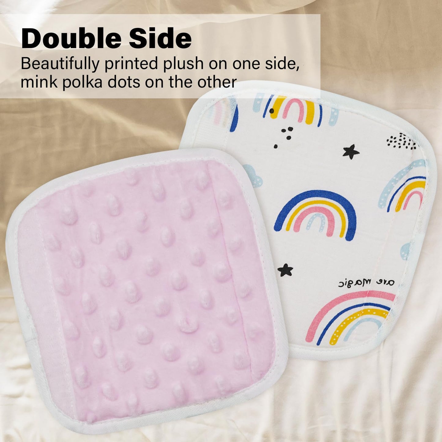Cuxfls Baby Strap Cover For Children, 2 Pcs Infant Car Seat Belt Cover Pad, Neck Pad Protector For Kids Newborn Toddlers (Pink R