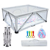 Baby Playpen Foldable 59X71 inch, Large Play Yard,Playpen for Babies and Toddlers, Play Pens for Babies and Toddlers with Gate, 