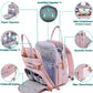 Babbleroo Diaper Bag Backpack, Nappy Changing Bags Multifunction Waterproof Travel Back Pack With Changing Pad & Stroller Straps
