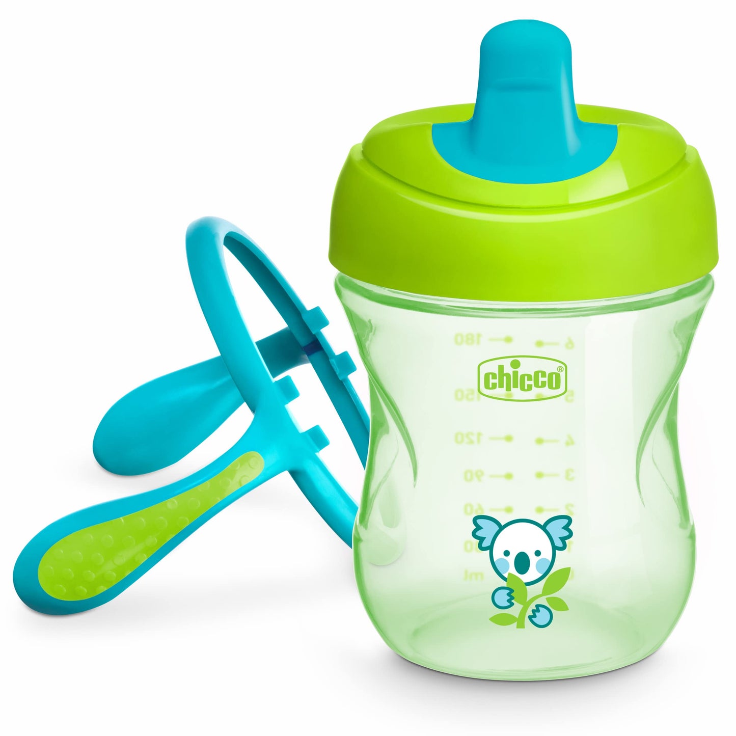 Chicco Semi-Soft Trainer With Bite-Resistant Spout And Spill-Free Lid 7Oz.| Removable, Non-Slip Handles | Top-Rack Dishwasher Sa