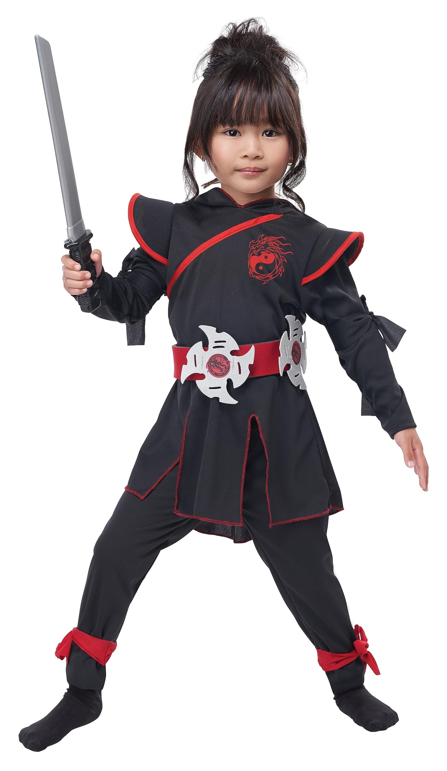 Lil Ninja Girl Toddler Costume  Large (4-6)