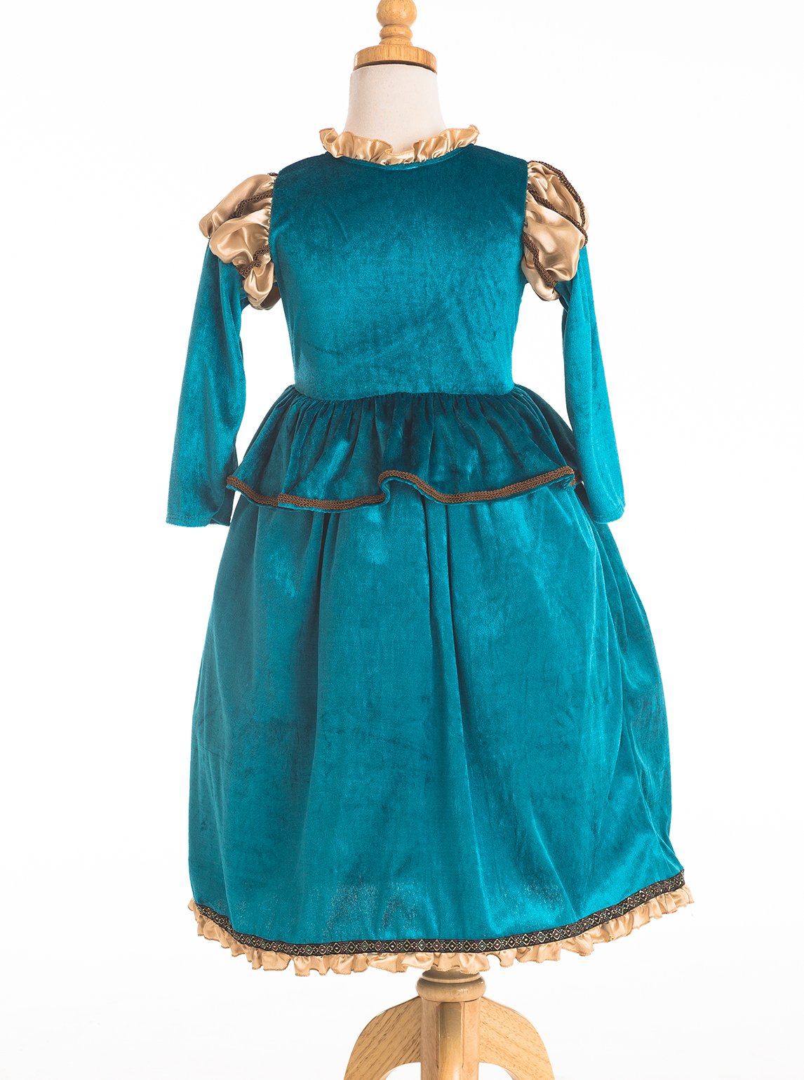 Little Adventures Medieval Princess Dress Up Costume (Small Age 1-3) - Machine Washable Child Pretend Play And Party Dress With